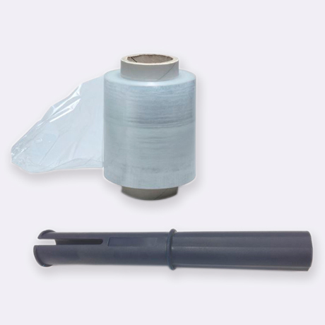 Dispensador de Film Manual mini rollo 10cm-PVC Azul
